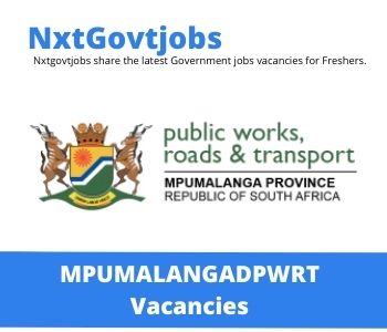 New x1 Mpumalanga Department of Public Works Roads and Transport Vacancies 2024 | Apply Now @dpwrt.mpg.gov.za for Specialist Business Continuity Management Jobs